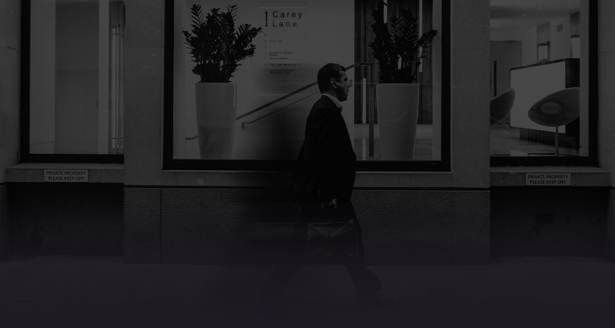 Businessman walking