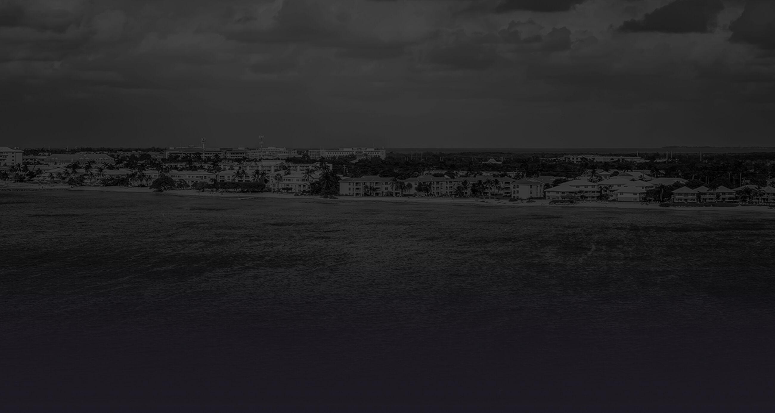 Panoramic landscape view of Grand Cayman, Cayman Islands