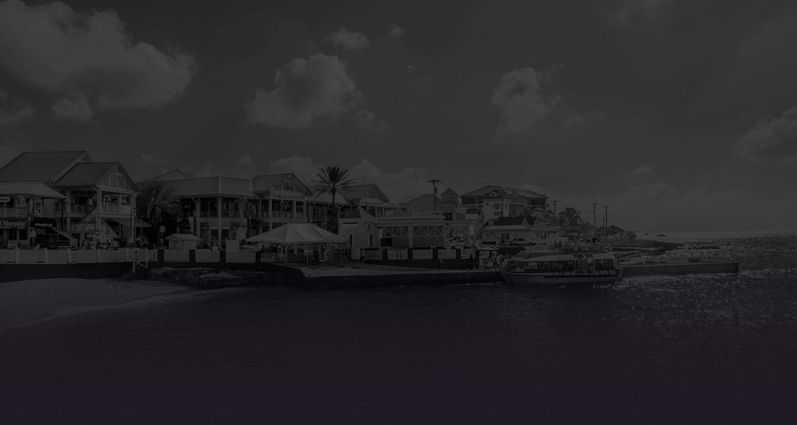 Grand Cayman, Cayman Islands. Tourists embarking on a marine shuttle at George Town port South terminal