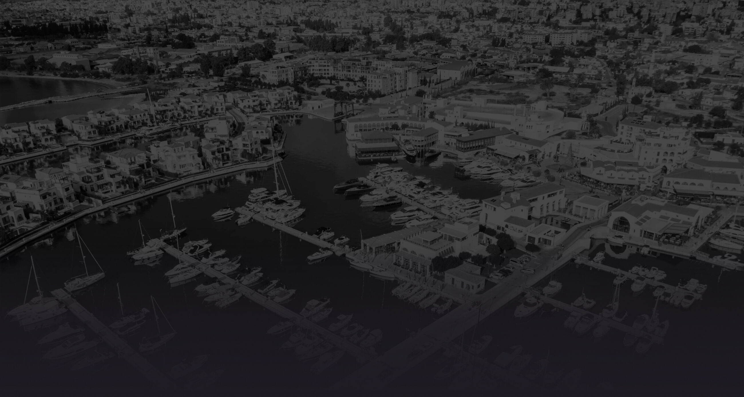 Aerial view of Limassol city marina